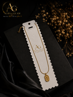 Elegant Tulip Pendant Necklace – Gold Finish