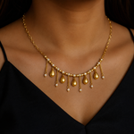 Pearl Drop Statement Necklace