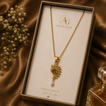 Floral Pearl Pendant Necklace
