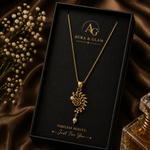 Floral Pearl Pendant Necklace