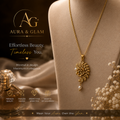 Floral Pearl Pendant Necklace