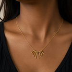 Sunburst Bar Necklace