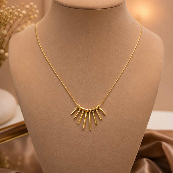 Sunburst Bar Necklace