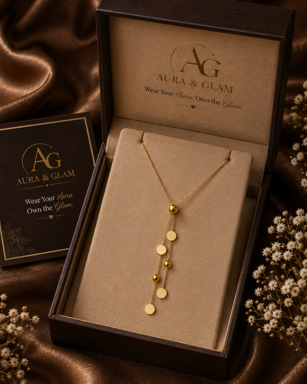 Lariat Disc Necklace