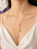 tulip Butterfly Lariat Necklace