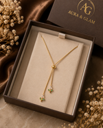 tulip Butterfly Lariat Necklace