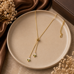tulip Butterfly Lariat Necklace