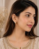 Triangle Crystal Hoop Earrings