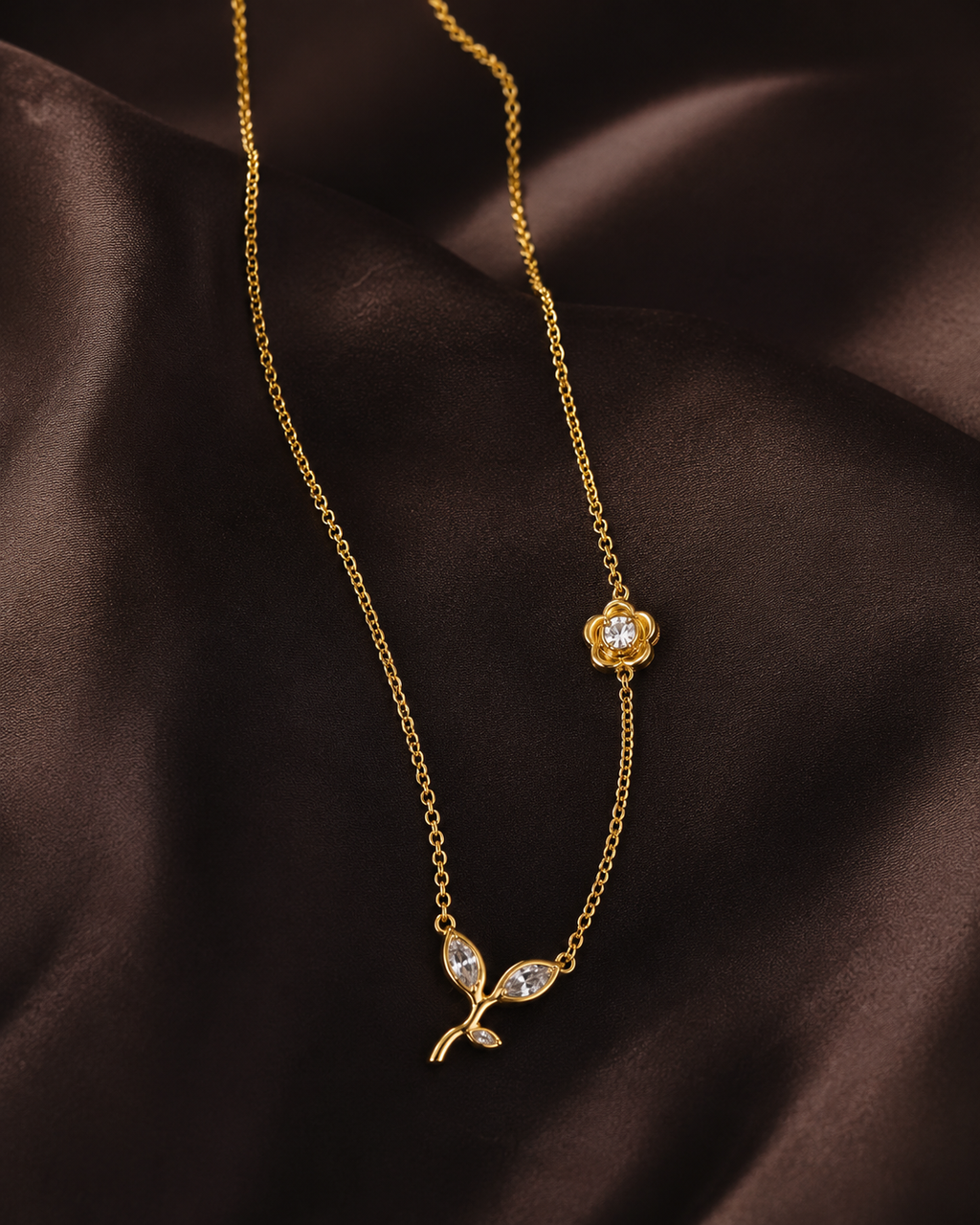Elegant Floral Vine Necklace for Women